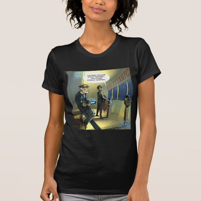 Don't Text And Titanic Funny T-Shirt (Front)