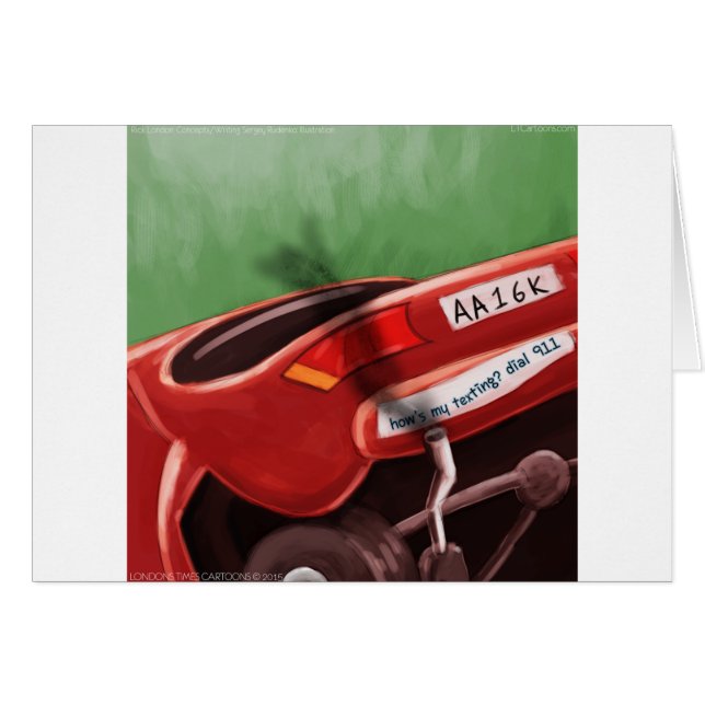 Dont Text & Drive Rick London Funny (Front Horizontal)