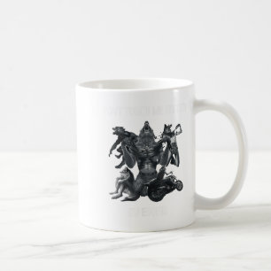 Don't Touch Me Kitten I'm Edging Wolfs Design  Coffee Mug