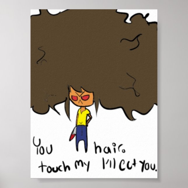 Don't touch me poster (Front)