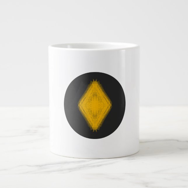 Don't Touch Me | Silent ASMR Art Large Coffee Mug (Front)
