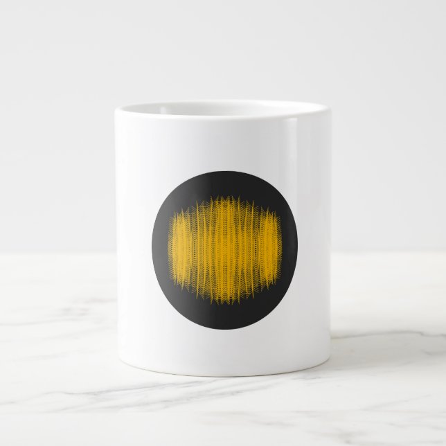 Don't Touch Me | Silent ASMR Art Large Coffee Mug (Front)