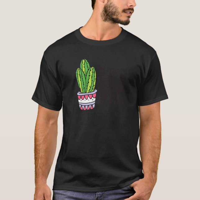 Don't Touch Me Women Mens Cactus Cute Plant Garden T-Shirt (Front)