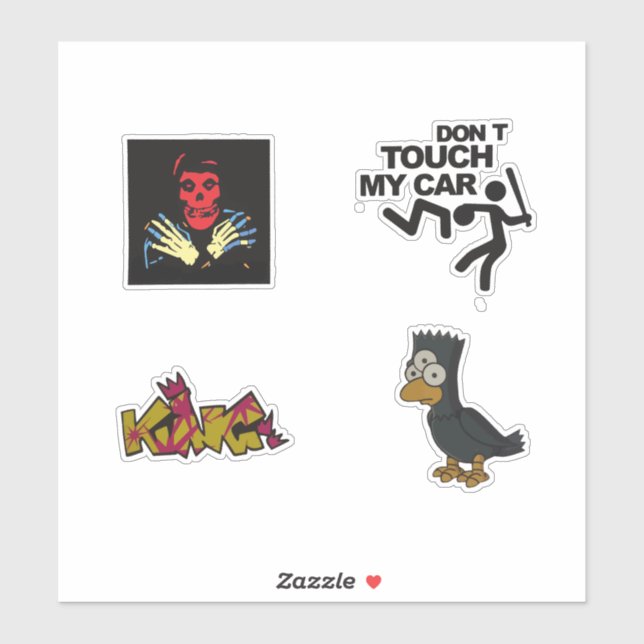Don't Touch My Car Funky Pop Culture Bird Three  (Sheet)
