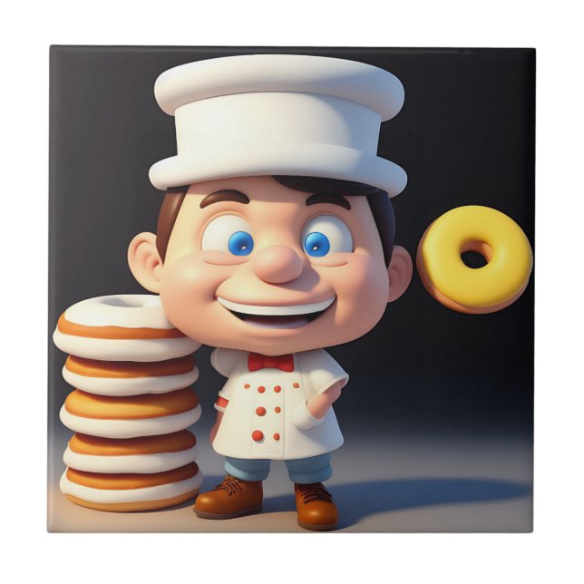 Dont Touch My Donuts, Ceramic Tile (Front)