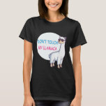 Dont Touch My Llamaca Hannukah  Llama T-Shirt<br><div class="desc">Dont Touch My Llamaca Hannukah  Llama</div>