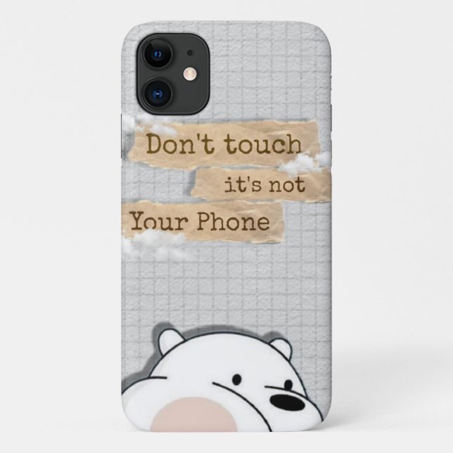 Don't touch my phone  Case-Mate iPhone case (Back)