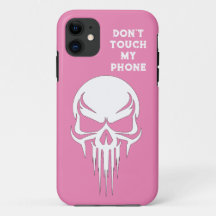 Don't touch my phone pink Funda para iPhone / iPad