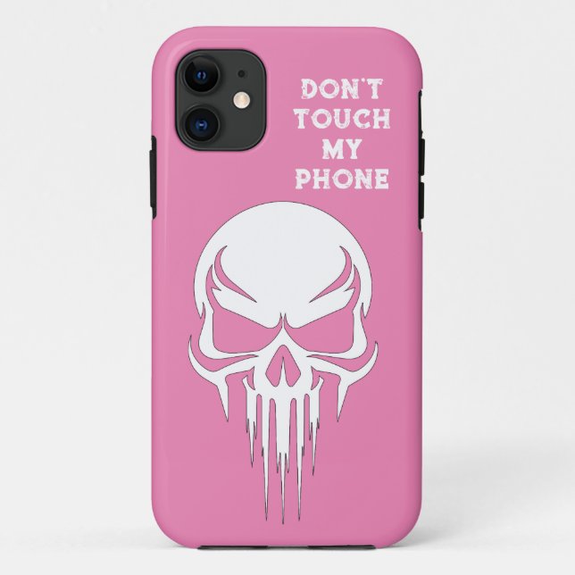 Don't touch my phone pink Funda para iPhone / iPad Case-Mate iPhone Case (Back)
