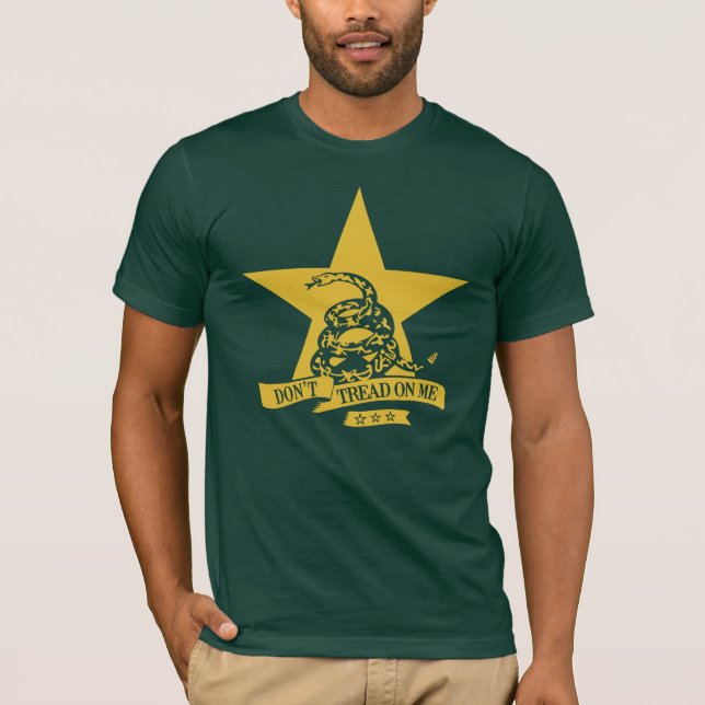 Dont Tread #1 Tee Shirt - Gadsden flag don't tea (Front)
