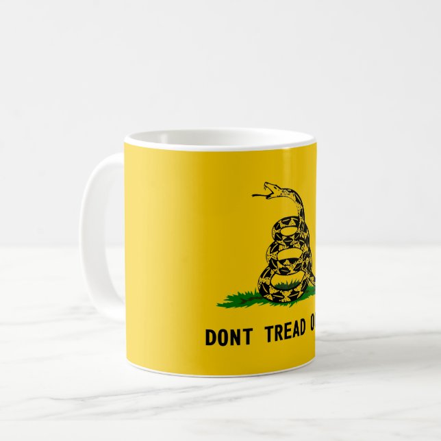 dont tread flag usa symbol snake america history p coffee mug (Front Left)
