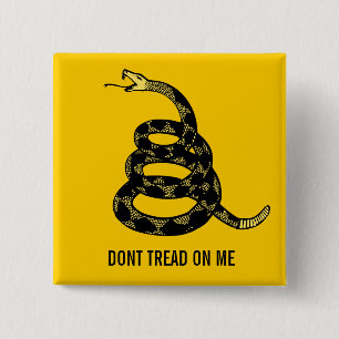 Don't Tread Me Customisable Button
