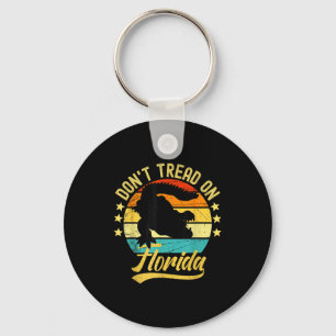 Don't Tread On Florida Alligator Key Ring