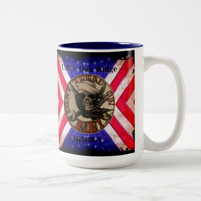 Don't Tread On Me1 Two-Tone Coffee Mug (Right)