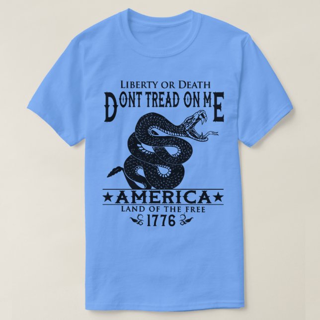 dont tread on me 2 T-Shirt (Design Front)