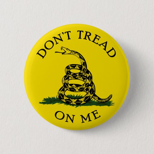 Image of Dont Tread On Me 6 Cm Round Badge