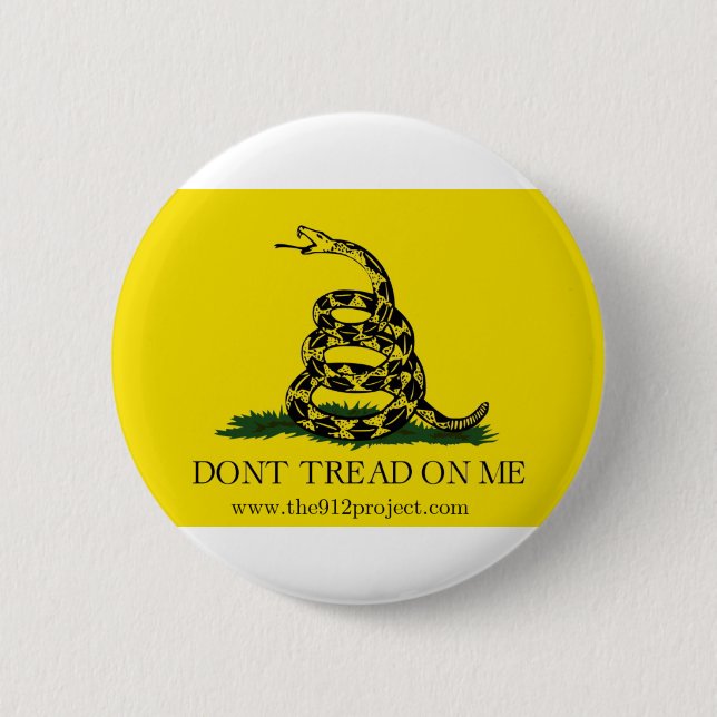 Don't Tread On Me 6 Cm Round Badge (Front)