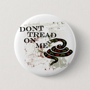 Dont Tread on Me 6 Cm Round Badge