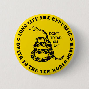 Don't Tread On Me 6 Cm Round Badge