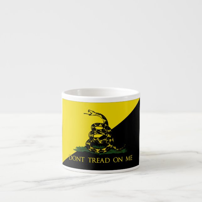 Dont Tread On Me Anarchist Flag Espresso Cup (Front)