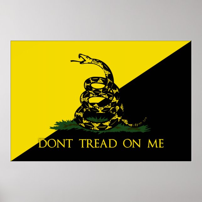 Dont Tread On Me Anarchist Flag Poster (Front)