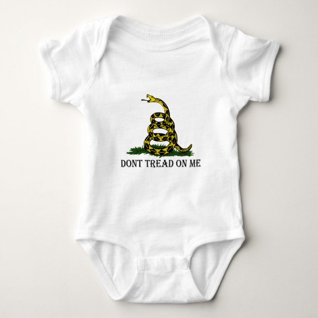 Dont Tread On Me Baby Bodysuit (Front)