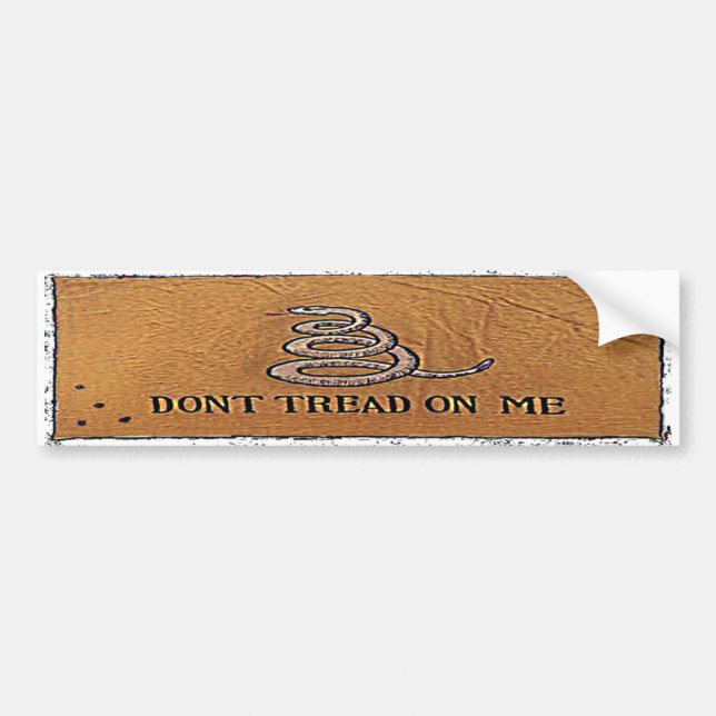 dont tread on me  banner bumper sticker (Front)