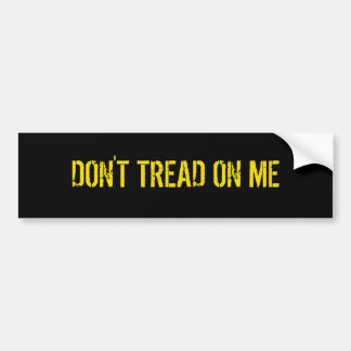 DON'T TREAD ON ME BUMPER STICKER