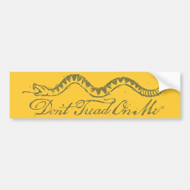 Don't Tread On Me Bumper Sticker (Front)