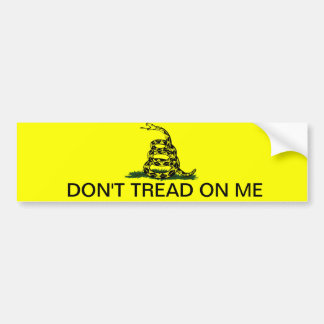 DON'T TREAD ON ME BUMPER STICKER