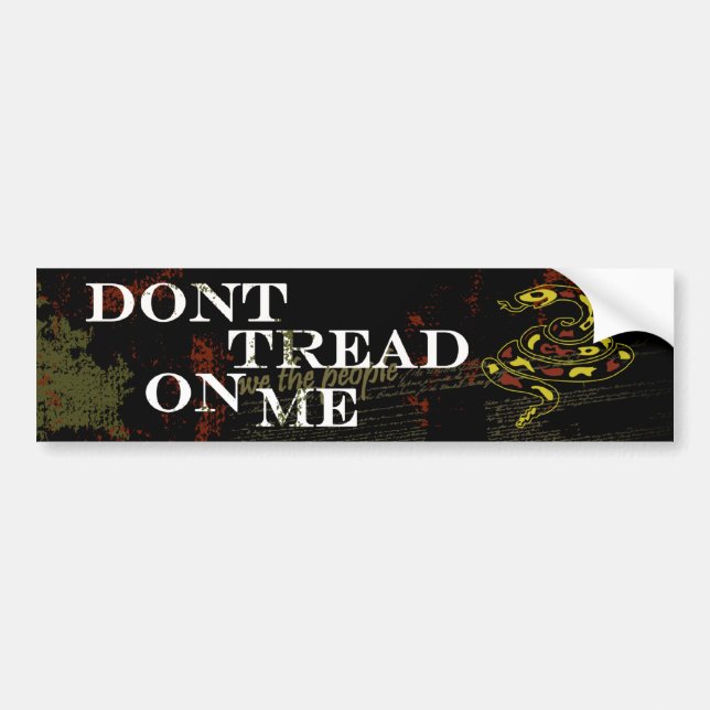 Don't Tread on Me Bumper Sticker (Front)