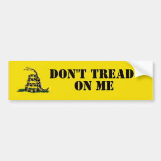 Don't Tread On Me Bumpersticker Bumper Sticker