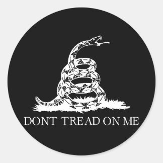 Don't Tread On Me Classic Round Sticker