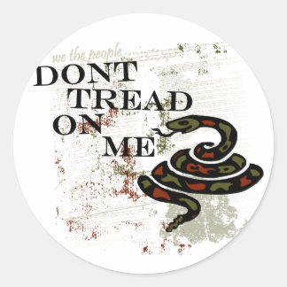 Dont Tread on Me Classic Round Sticker