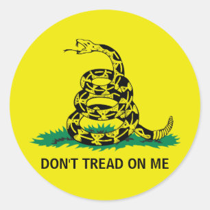 DON'T TREAD ON ME CLASSIC ROUND STICKER