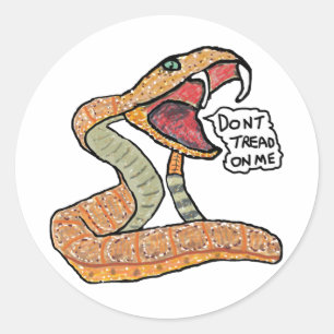 Dont Tread On Me Classic Round Sticker