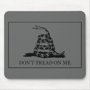 Don't Tread On Me Flag -- Grey Mouse Mat