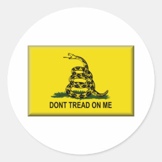 Don't Tread On Me Flag-United States Classic Round Sticker