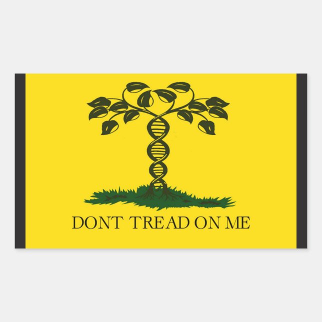 Don't Tread on Me - for scientists Rectangular Sticker (Front)