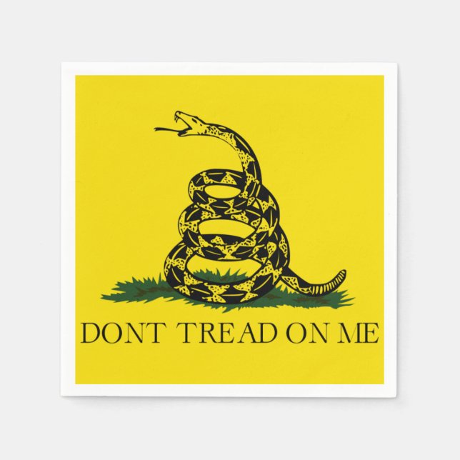 Don't Tread on Me Gadsden American Flag Napkin (Front)