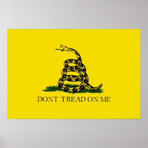 Don't Tread on Me Gadsden American Flag Poster