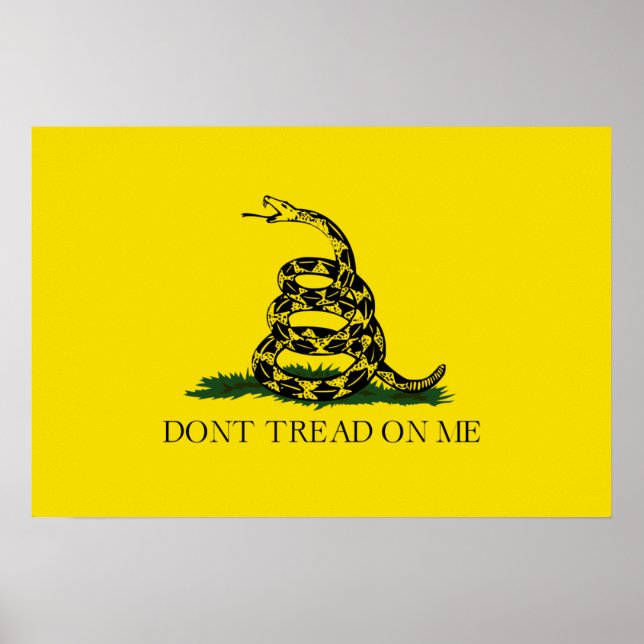 Don't Tread on Me Gadsden American Flag Poster (Front)