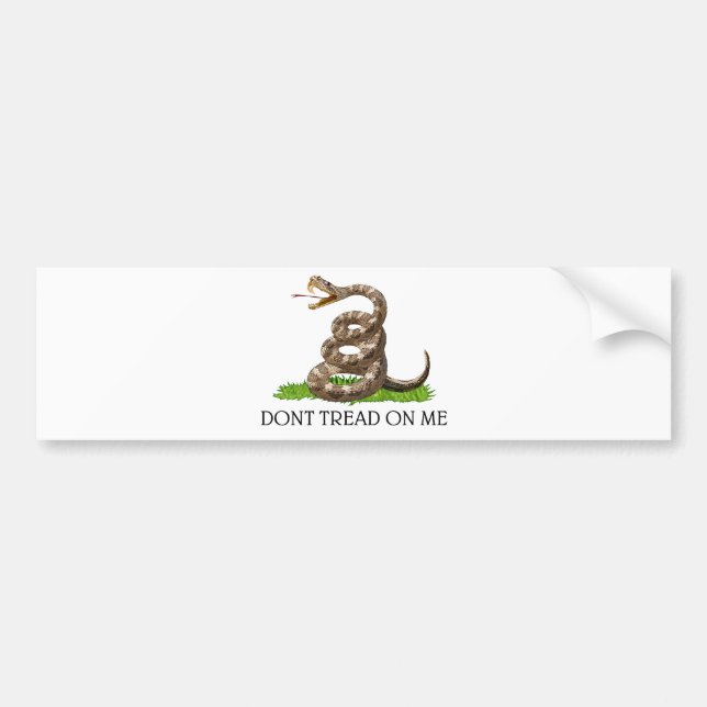 Dont Tread On Me Gadsden American Revolution Flag Bumper Sticker (Front)