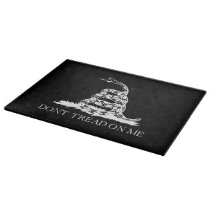 Don't tread on me Gadsden Flag Black Yellow Cutting Board