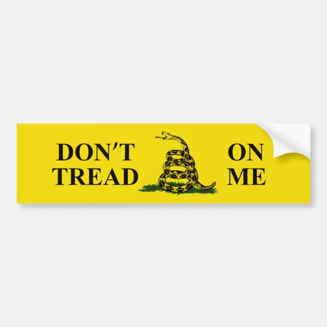 DON'T TREAD ON ME GADSDEN FLAG Bumper Sticker (Front)