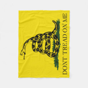 Dont Tread On Me Gadsden Flag Fleece Blanket