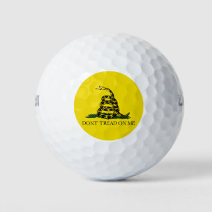 Don't Tread on Me Gadsden flag Golf Balls