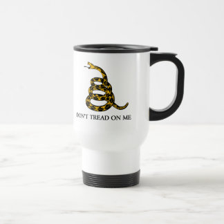 don't tread on me - gadsden flag libertarian travel mug