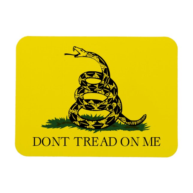 Don't Tread on Me Gadsden flag Magnet (Horizontal)