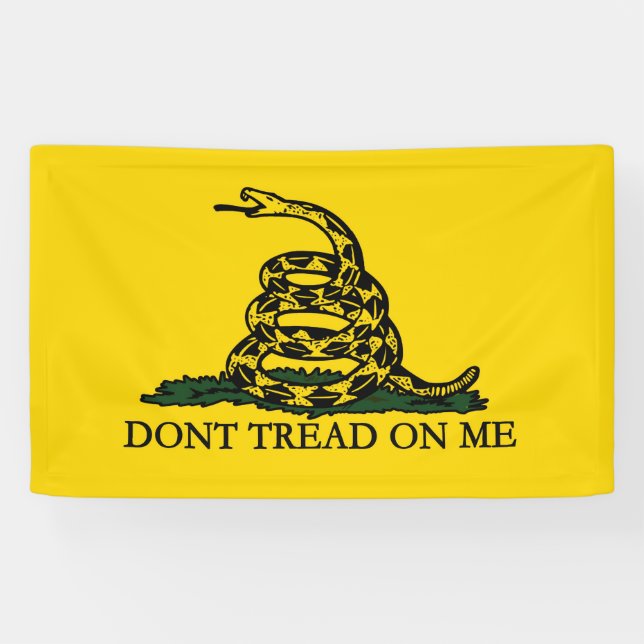 Don't Tread on Me, Gadsden Flag Patriotic History Banner (Horizontal)